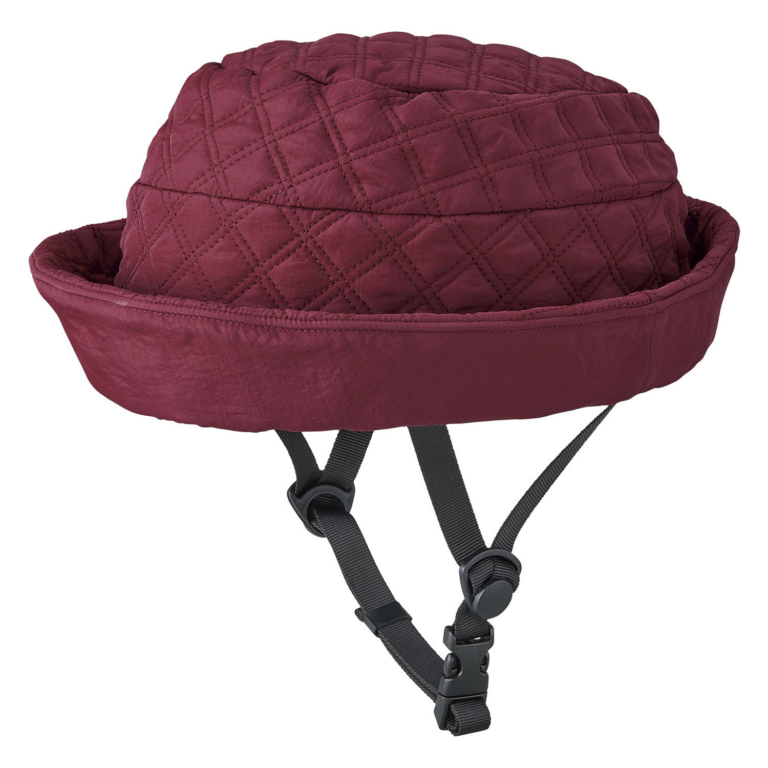 帽子を着せ替えられる オシャレな 自転車ヘルメット おしゃヘル ＜キルティングハット＞