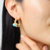 ミモッザジュエリー 天然石 レースデザイン ピアス