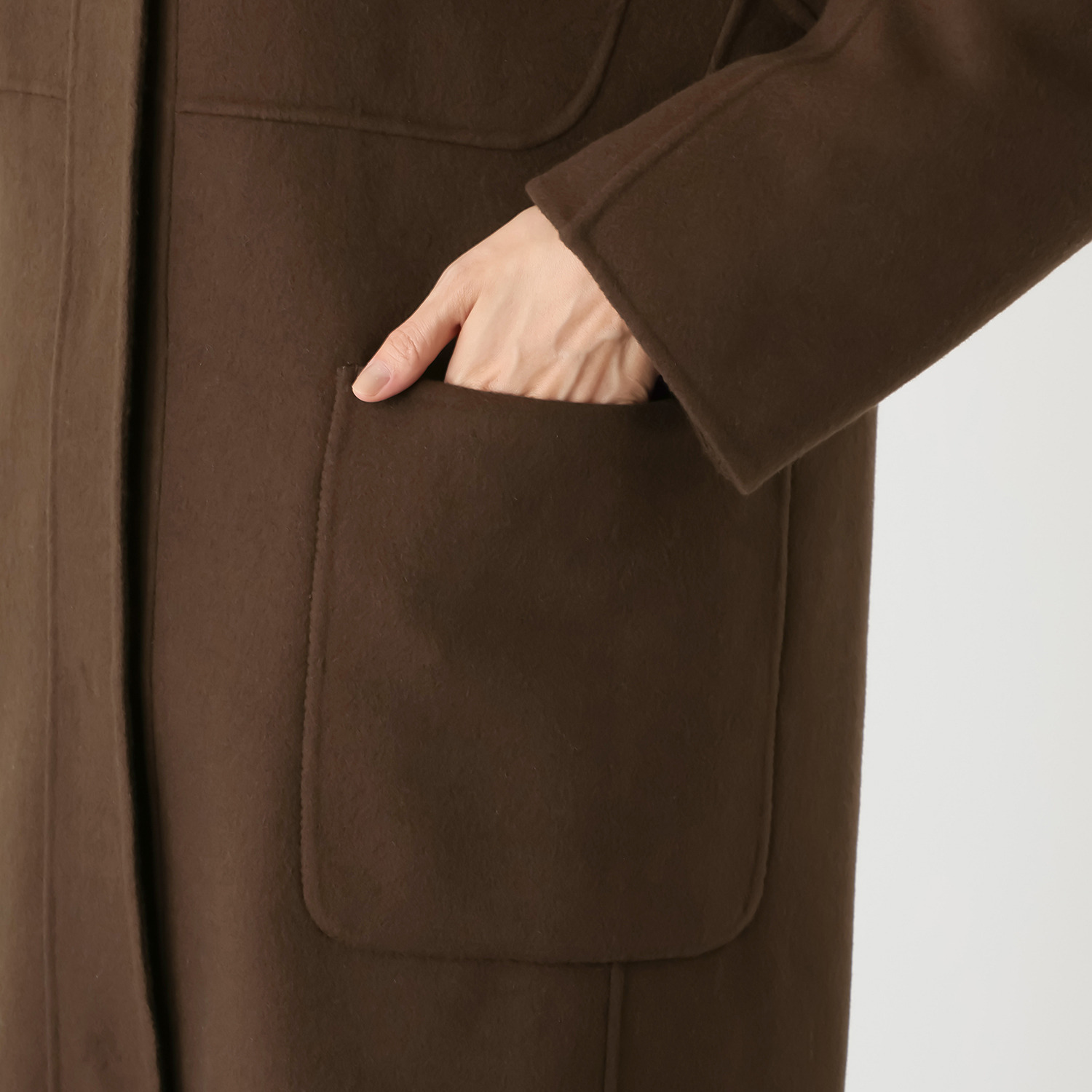 メリオン イタリア・マンテコ社製 ダブルフェイス生地使用 フードコート