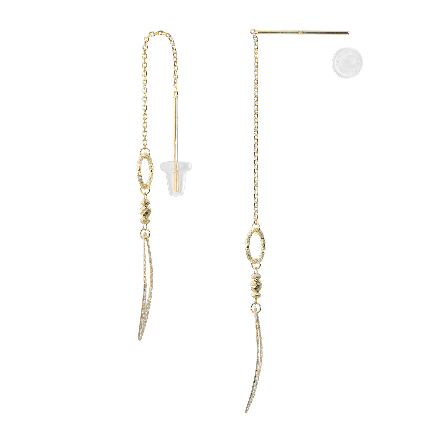チェーンクリエイト １８Ｋ ダイヤモンドカット ピアス