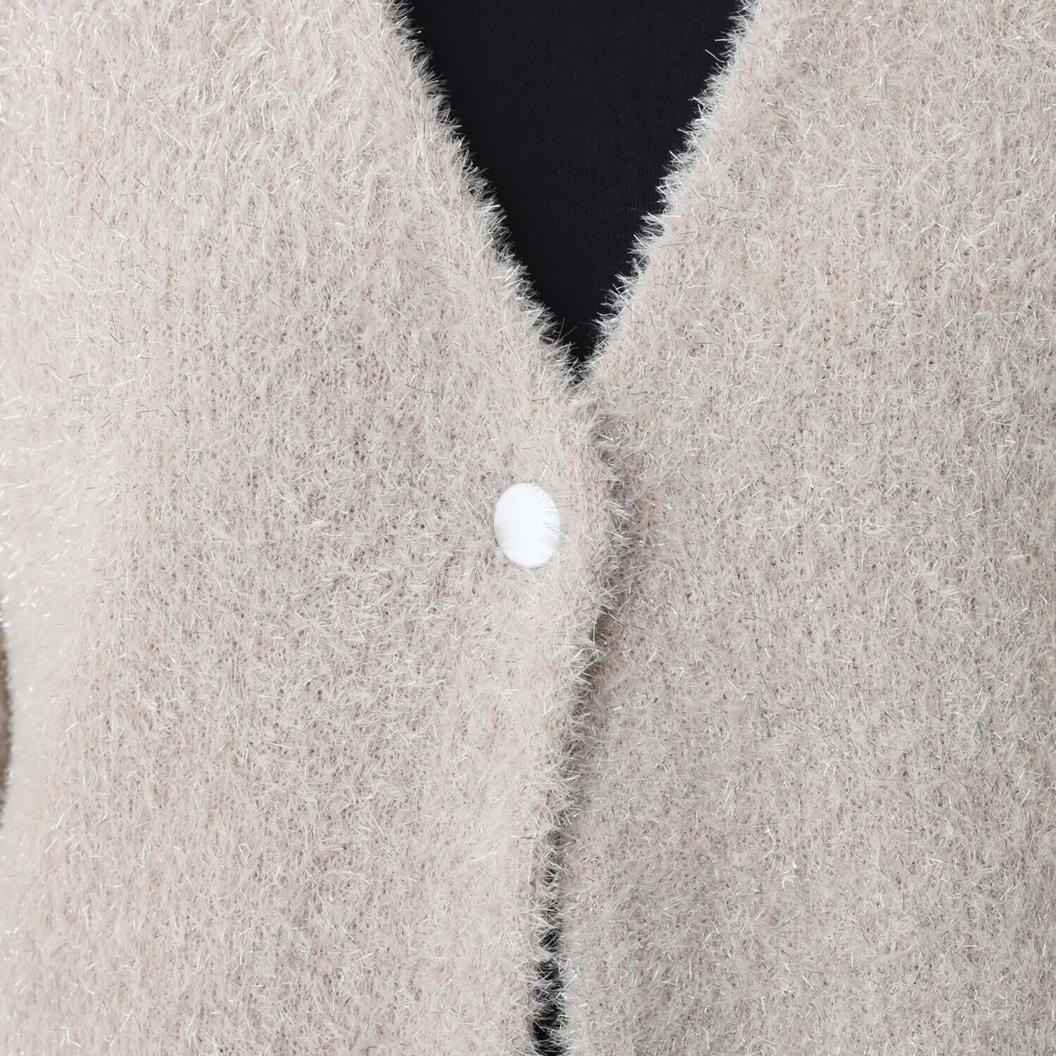 フーア ブリリアントラメ ニットコート