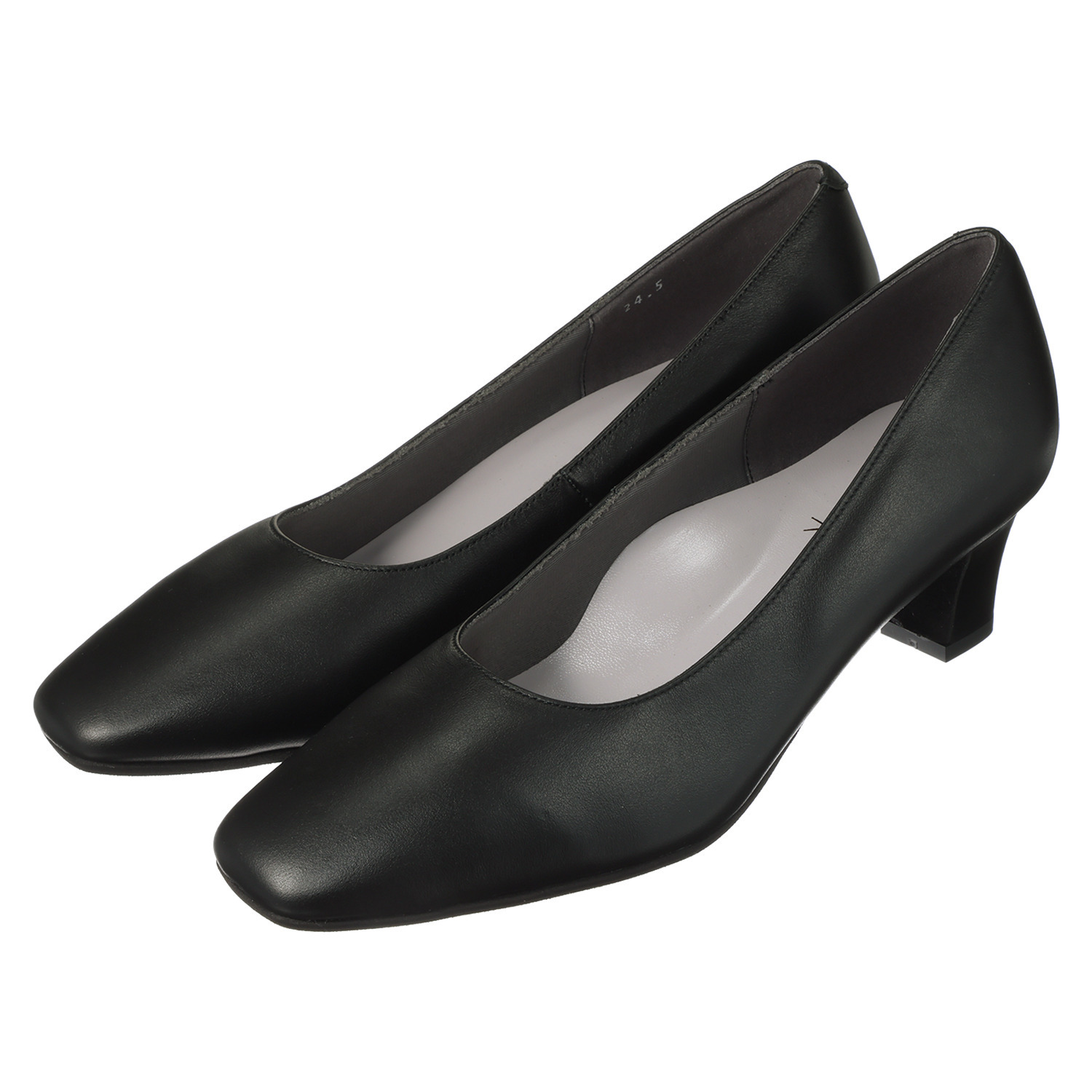 シェルシェエトワール メイドイン東京 レザー柔らか仕立て あか抜け５ｃｍヒール パンプス