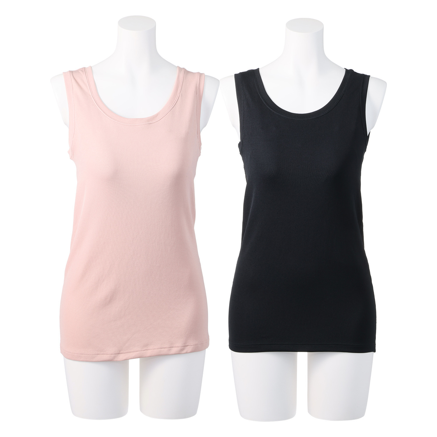 ブリーズドライ 汗ムレ対策　吸放湿 快適さらさら カップ付タンクトップ ２色セット