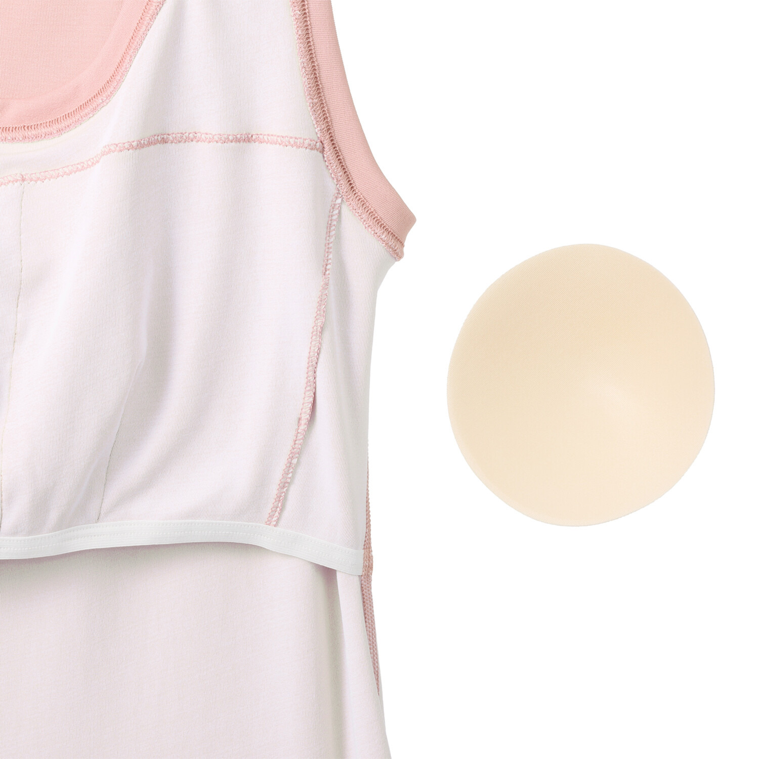 ブリーズドライ 汗ムレ対策　吸放湿 快適さらさら カップ付タンクトップ ２色セット