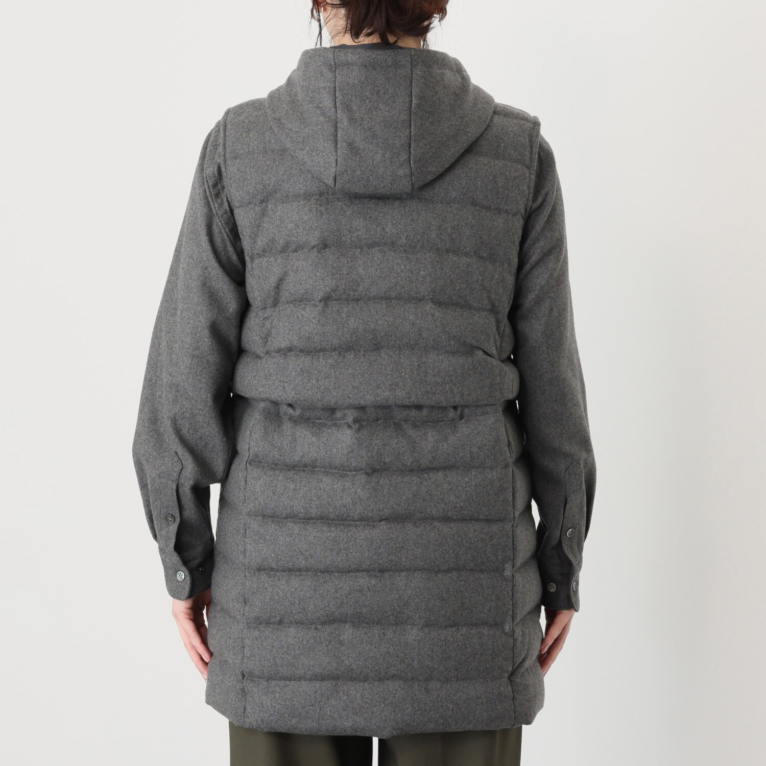 タルマス カシミヤ１００％ ロング丈 ダウンベスト