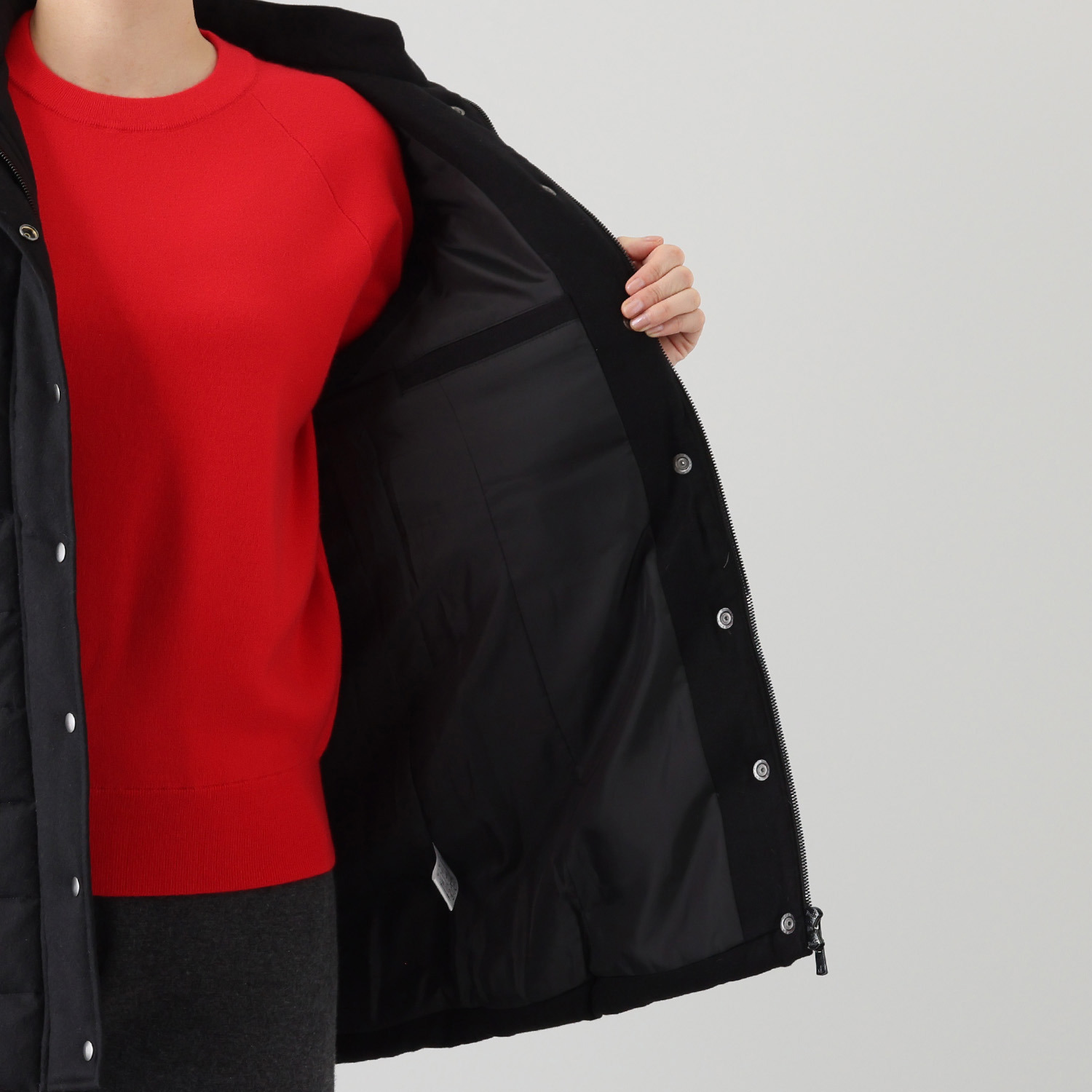 タルマス カシミヤ１００％ ロング丈 ダウンベスト