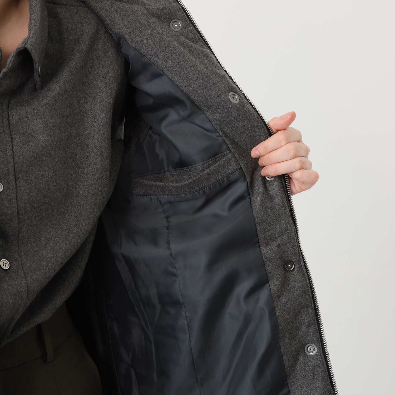 タルマス カシミヤ１００％ ロング丈 ダウンベスト