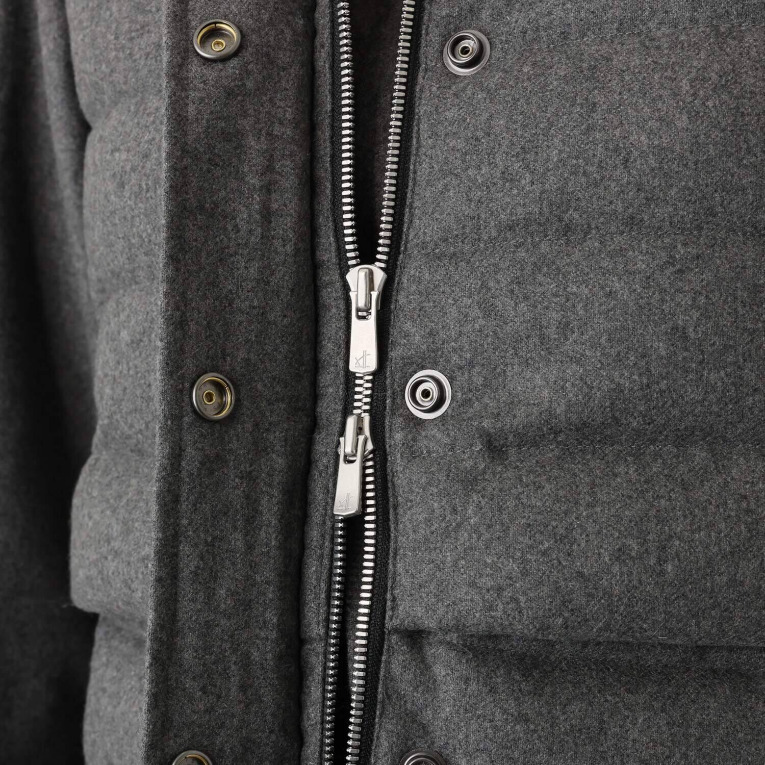 タルマス カシミヤ１００％ ロング丈 ダウンベスト