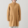 タルマス カシミヤ１００％ ダブルジャガード スウェット スタンドカラーコート