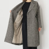 レア　ジェム ヘリンボーンウールで 優雅に軽やかに羽織る ダブルデザインコート