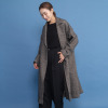 レア　ジェム ヘリンボーンウールで 優雅に軽やかに羽織る ダブルデザインコート