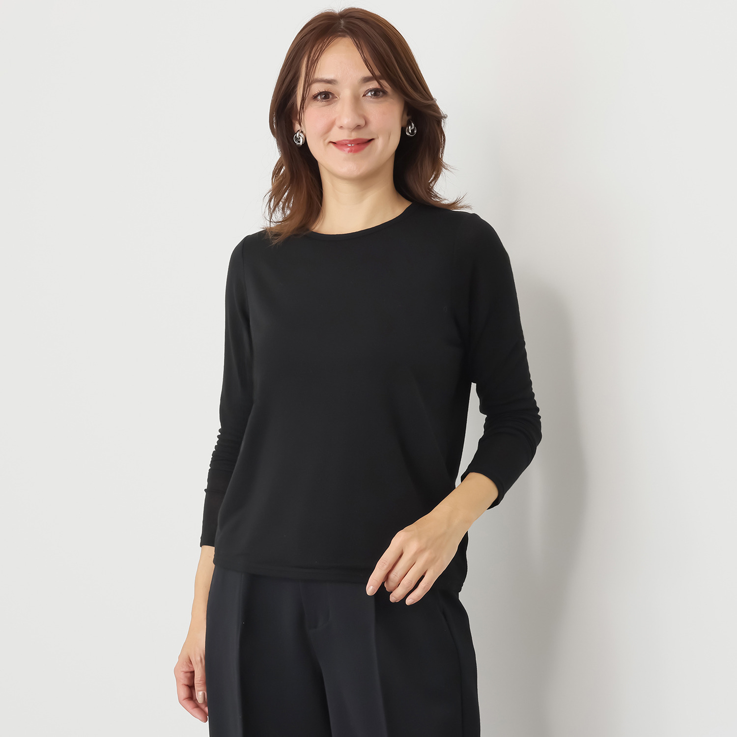 レア　ジェム 極上の肌当たり 大人の上質ジャージー 万能プルオーバー