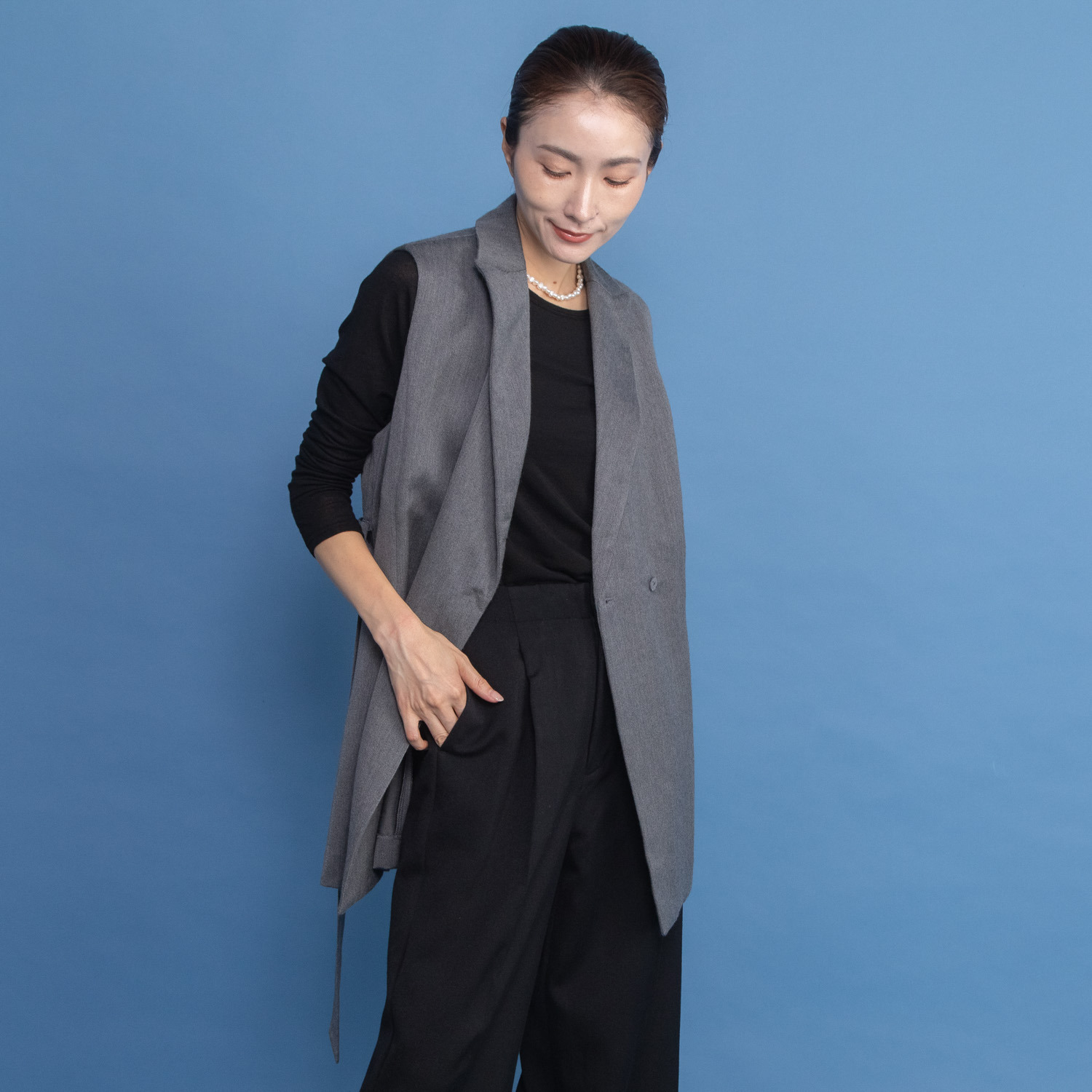 レア　ジェム 極上の肌当たり 大人の上質ジャージー 万能プルオーバー