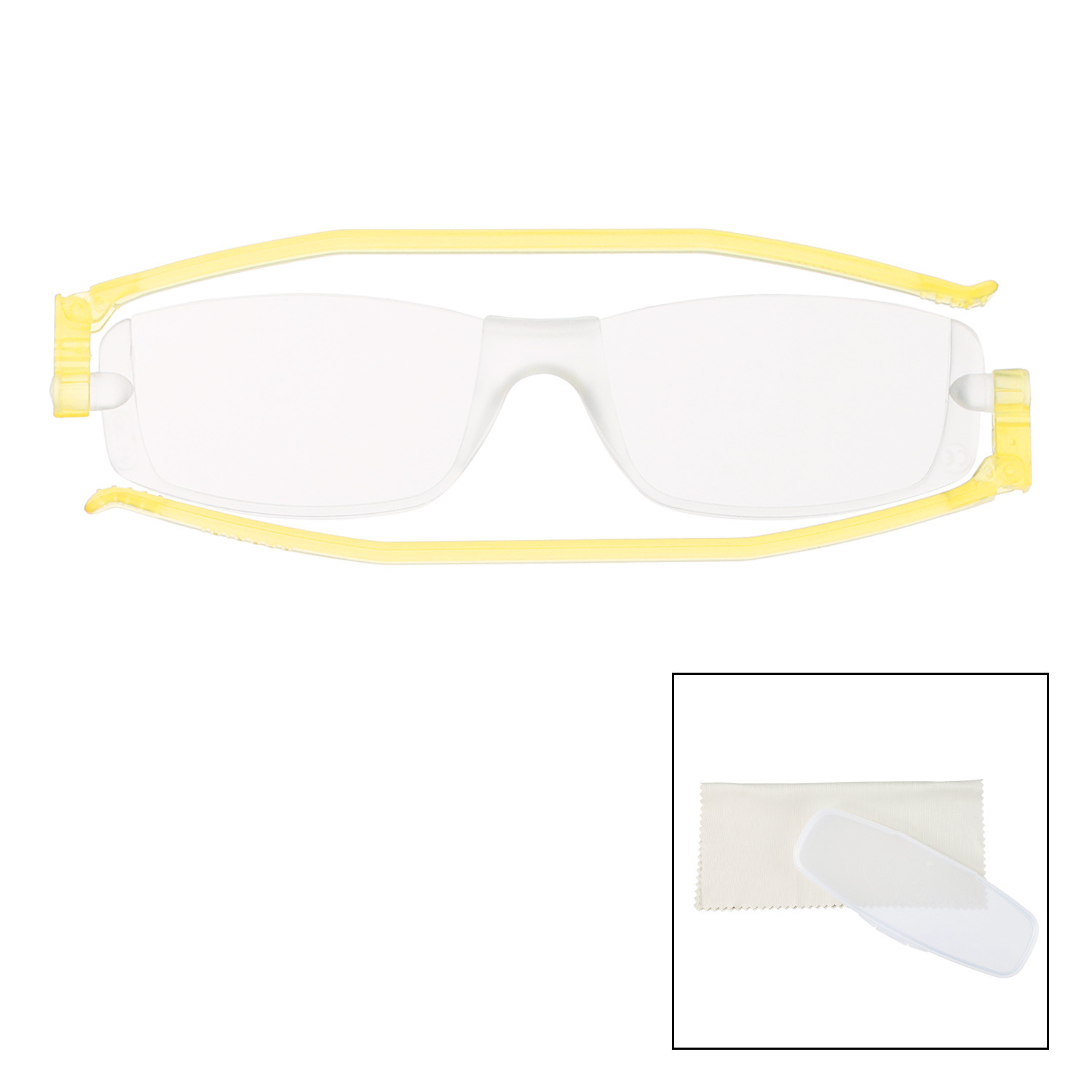 ナンニーニ イタリア製 薄型リーディンググラス コンパクトグラス２＆ くもり止めクロス