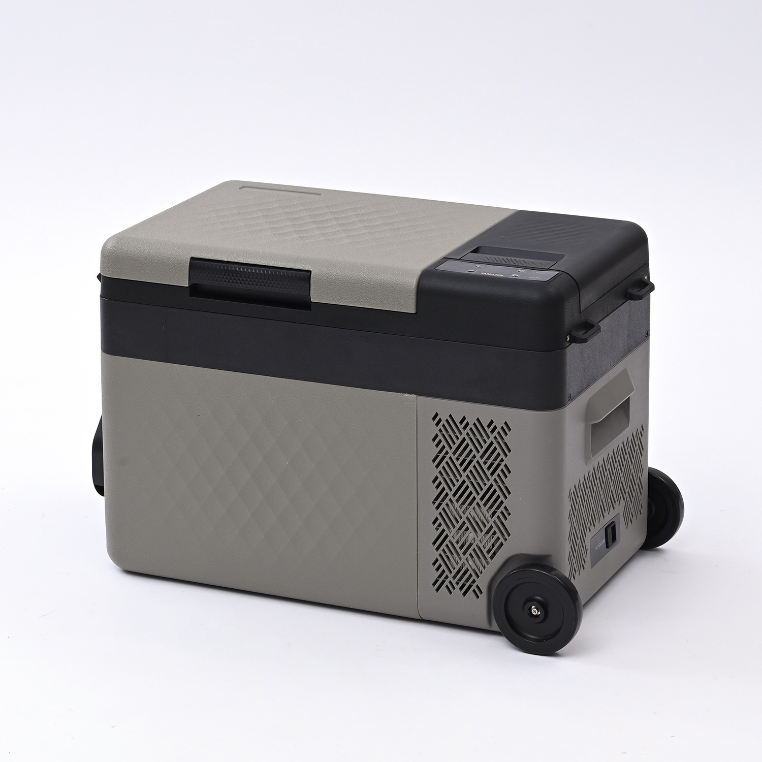 ＹＡＭＡＺＥＮ 食品のまとめ買いに活躍！ お家でも車でも使える キャスター付 ポータブル冷凍冷蔵庫 大容量２５リットル ＜リサイクル回収有り＞