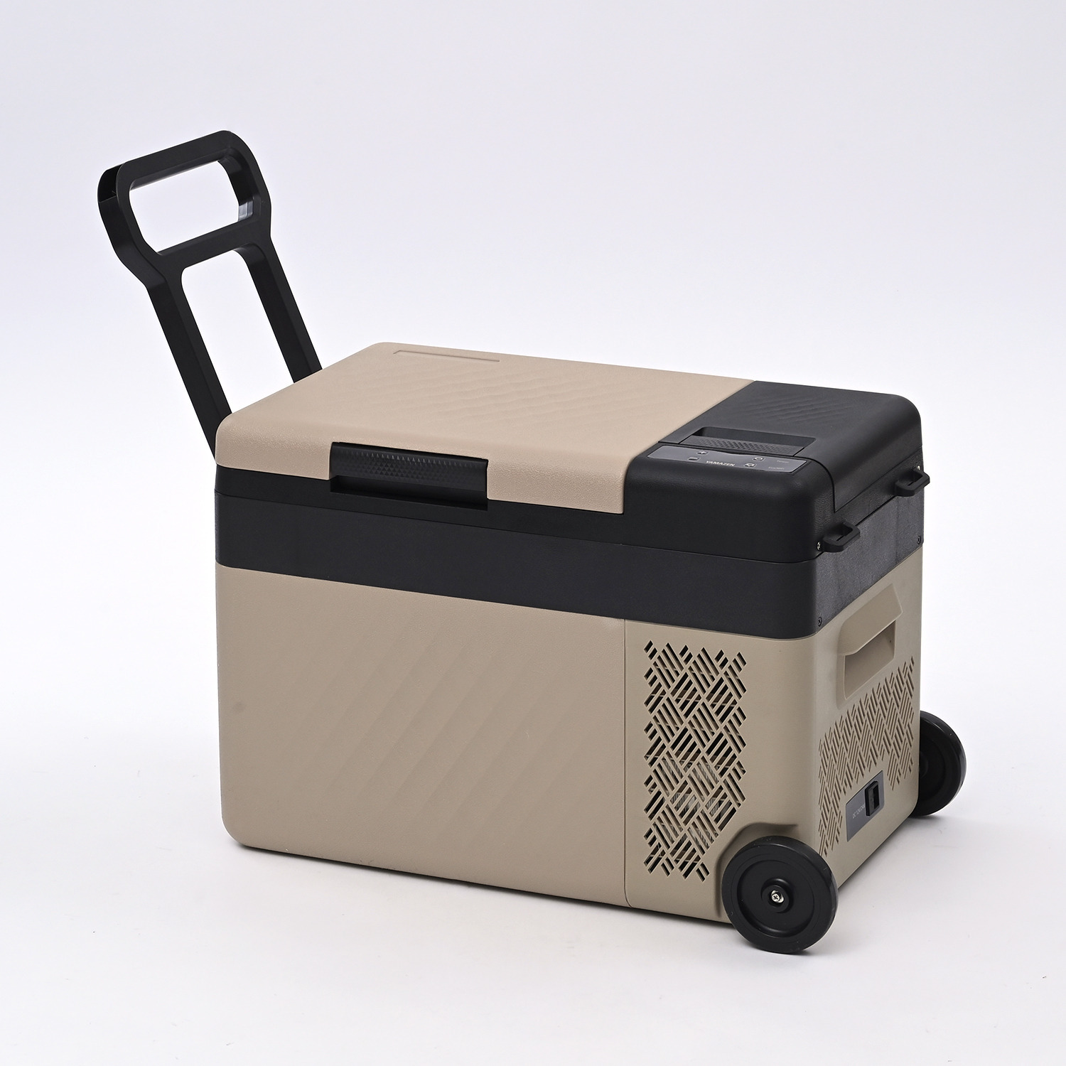 ＹＡＭＡＺＥＮ 食品のまとめ買いに活躍！ お家でも車でも使える キャスター付 ポータブル冷凍冷蔵庫 大容量２５リットル ＜リサイクル回収有り＞