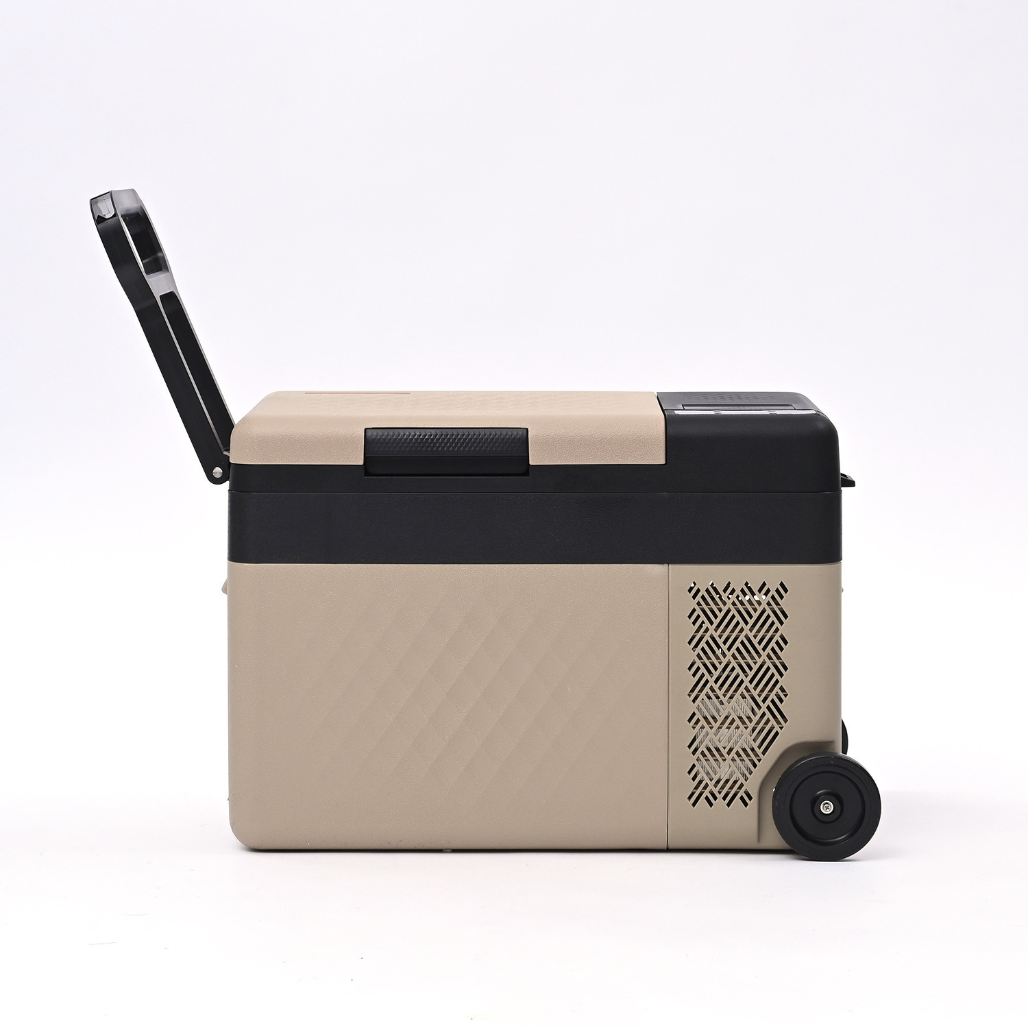 ＹＡＭＡＺＥＮ 食品のまとめ買いに活躍！ お家でも車でも使える キャスター付 ポータブル冷凍冷蔵庫 大容量２５リットル ＜リサイクル回収有り＞