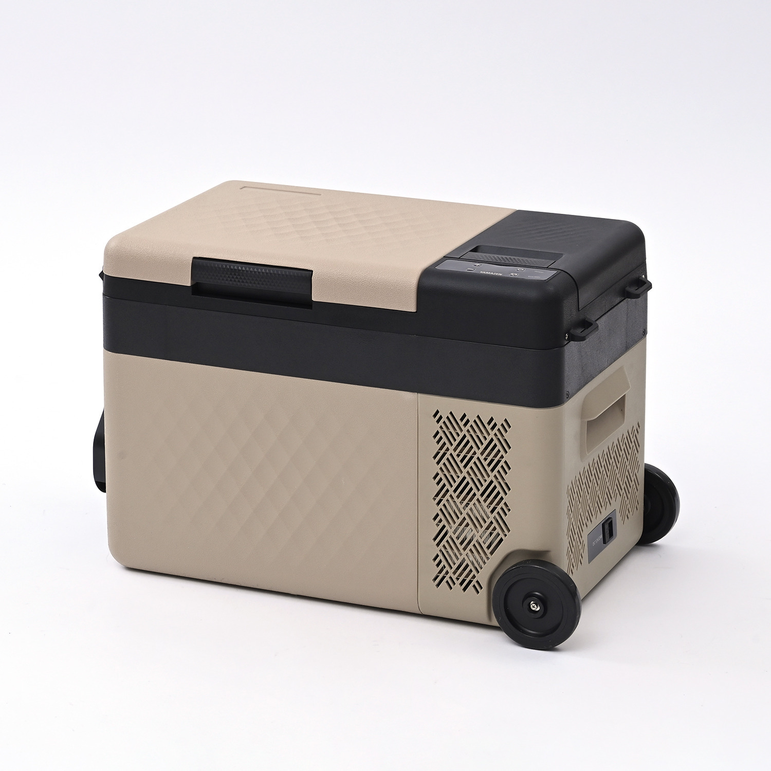 ＹＡＭＡＺＥＮ 食品のまとめ買いに活躍！ お家でも車でも使える キャスター付 ポータブル冷凍冷蔵庫 大容量２５リットル ＜リサイクル回収無し＞