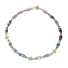 マイクローバー ミックスカラー フローライト ネックレス