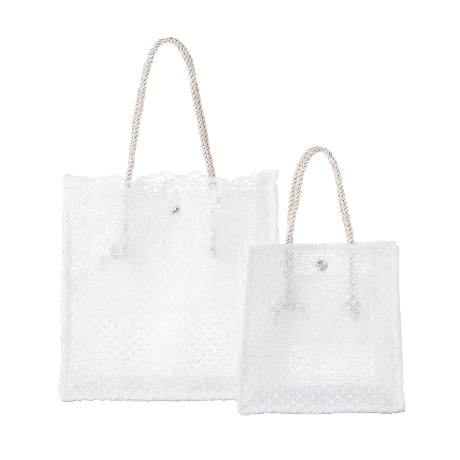 ドルチェドンナ シャイニーレースバッグ 大小２個セット