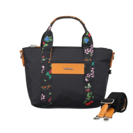 ビサイユ はっ水 “ヌートピア” フラワーアクセント ２ウェイバッグ