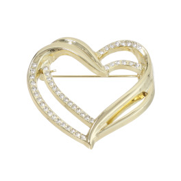 ドンナルマ キラキラブローチ ＜ハート＞