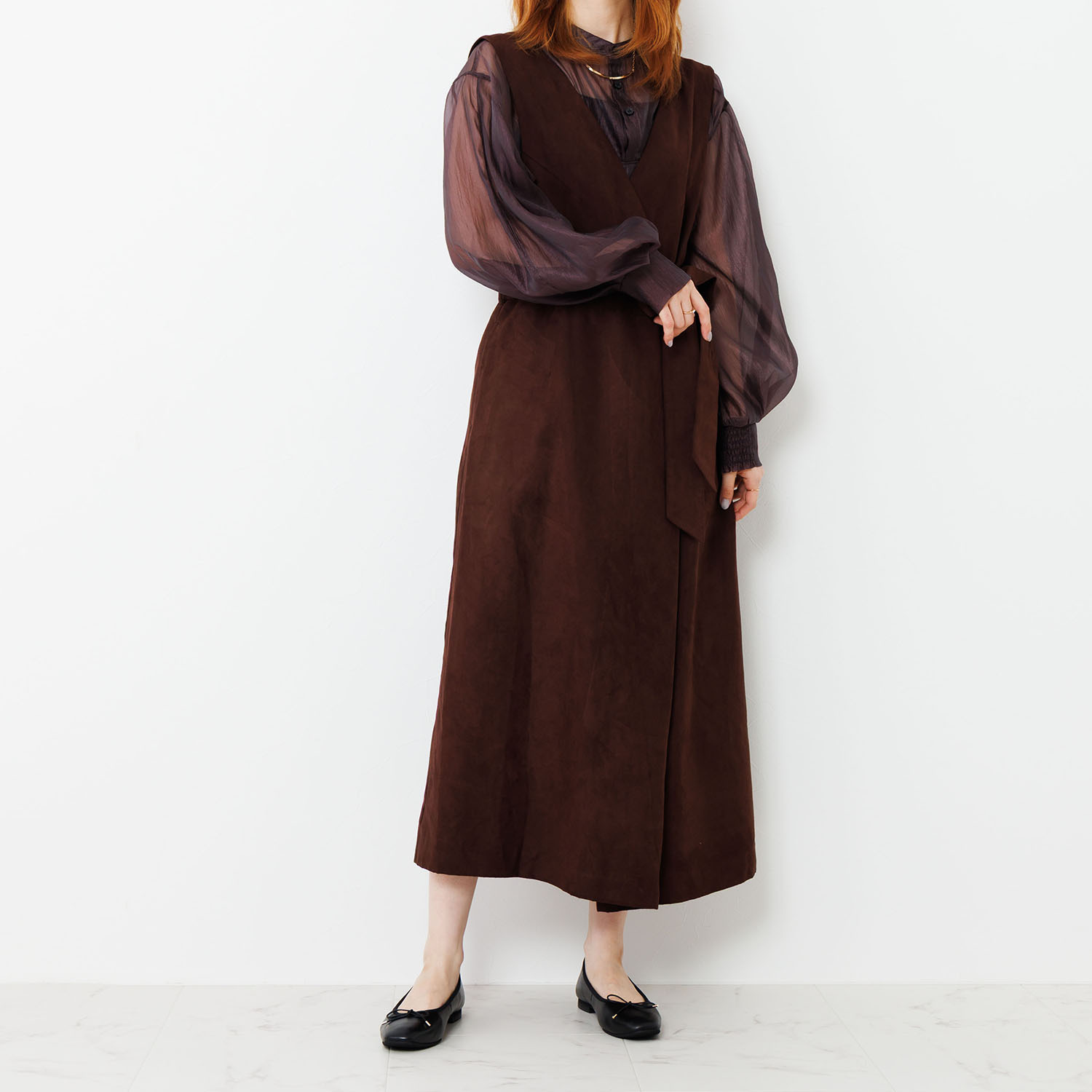 卑弥呼 日本製 レザー バレエパンプス