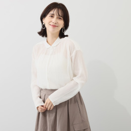エムエムオー コットンクレープブラウス