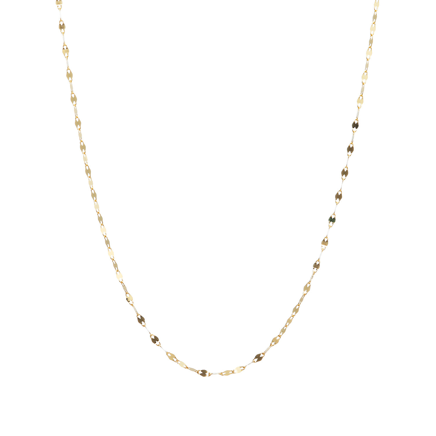 オーサムジュエリー １８Ｋ ペタルチェーン スライド ロングネックレス