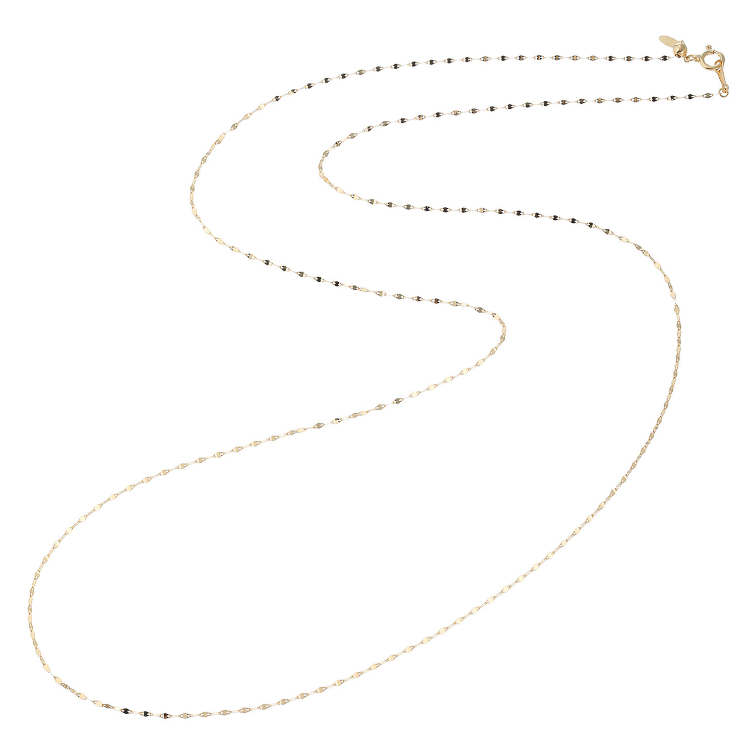 オーサムジュエリー １８Ｋ ペタルチェーン スライド ロングネックレス