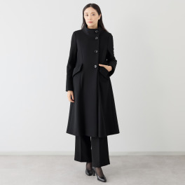 マダムヒロコ バイ　ニュイ ブラックフォーマル 尾州産生地使用 ウール混コート