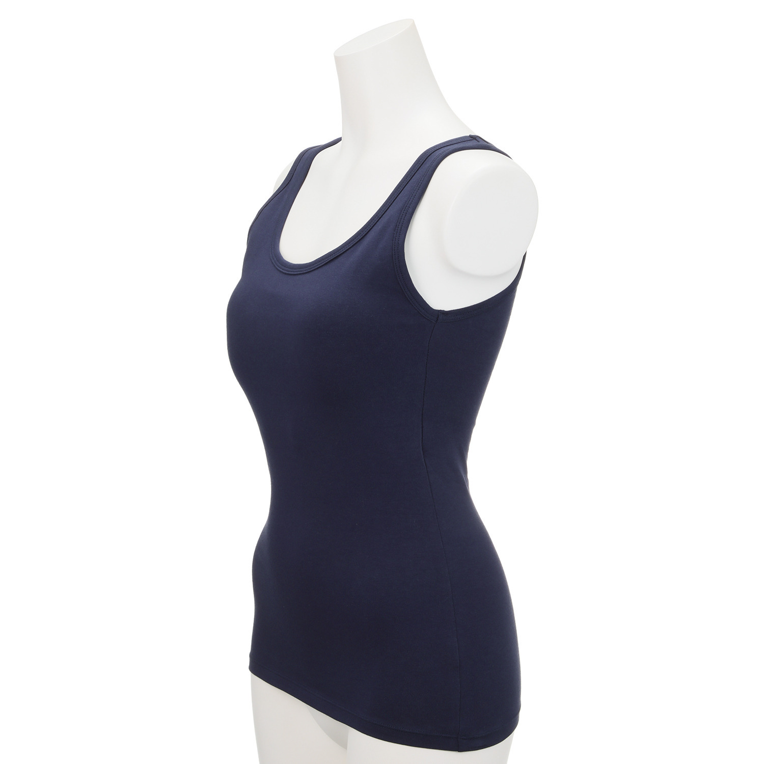 サラバディ 着心地ラクチン スッキリきれい 綿混 カップ付タンクトップ ３枚セット