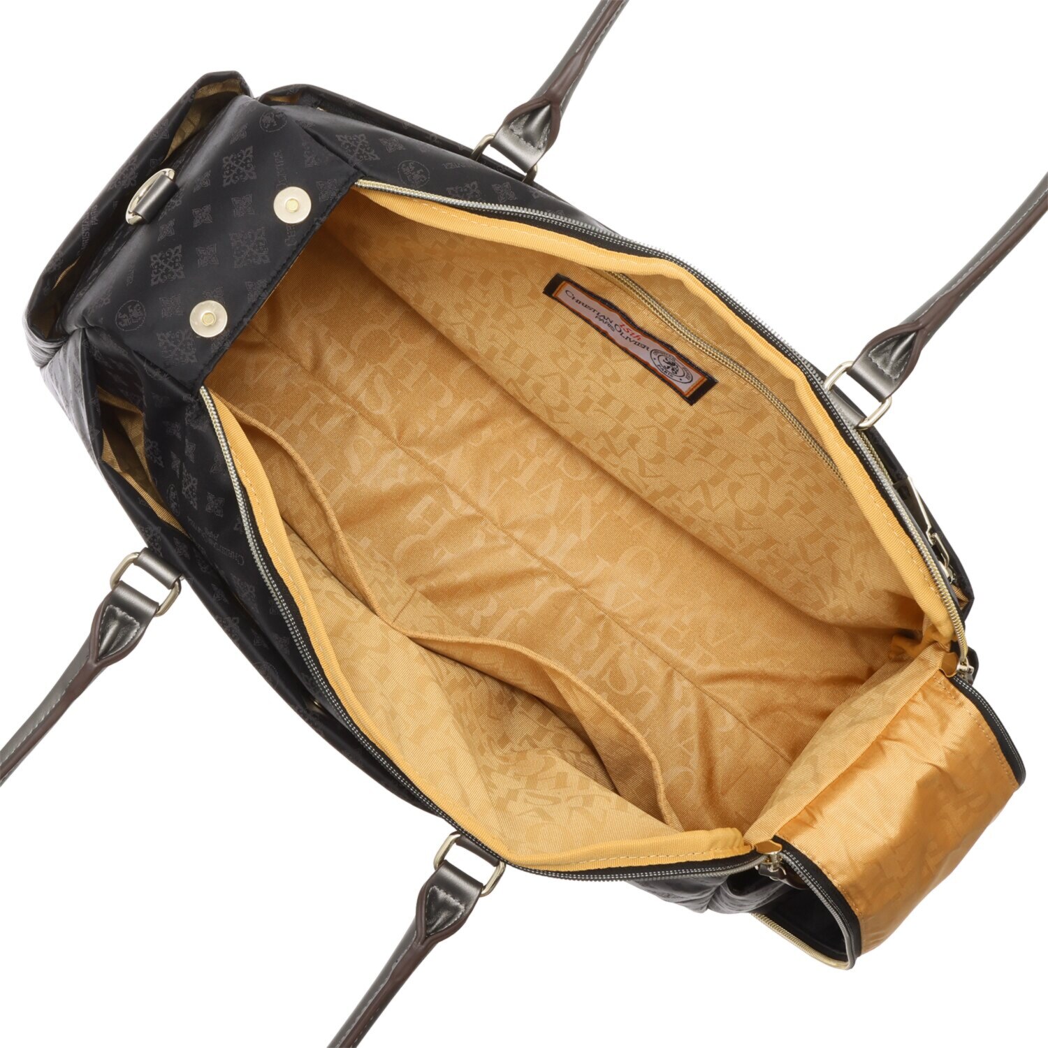 クリスチャン　オリビエ はっ水ジャガード 片手で簡単開閉！ ２ウェイボストンバッグ 