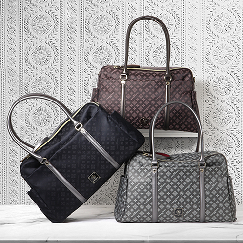 クリスチャン　オリビエ はっ水ジャガード 片手で簡単開閉！ ２ウェイボストンバッグ 