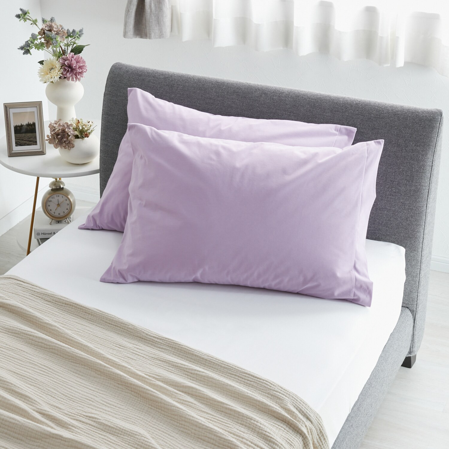 セーブユアベッド コットンブレンド 防水・防ダニ ピロープロテクター 同色２枚セット 