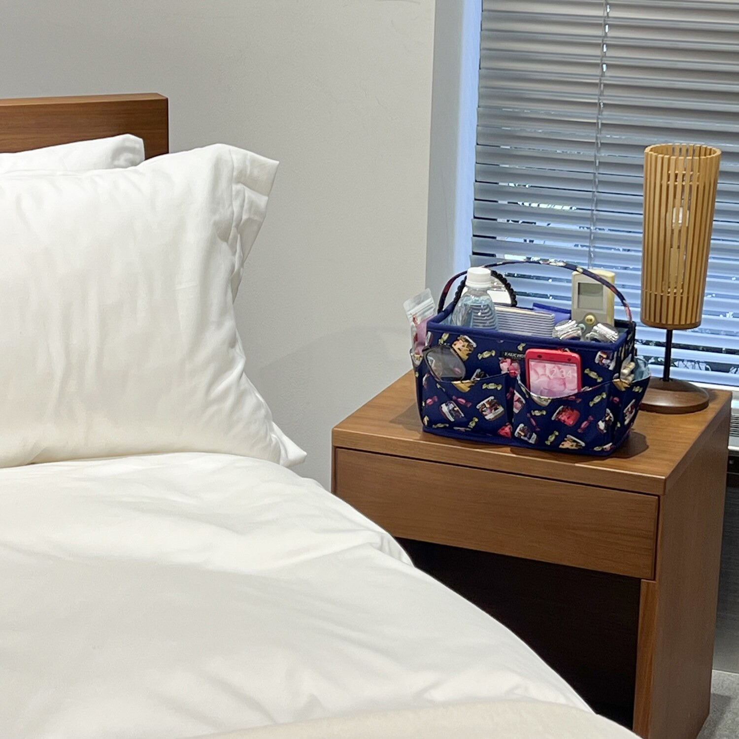 フォション プリント柄 折り畳みコスメボックス