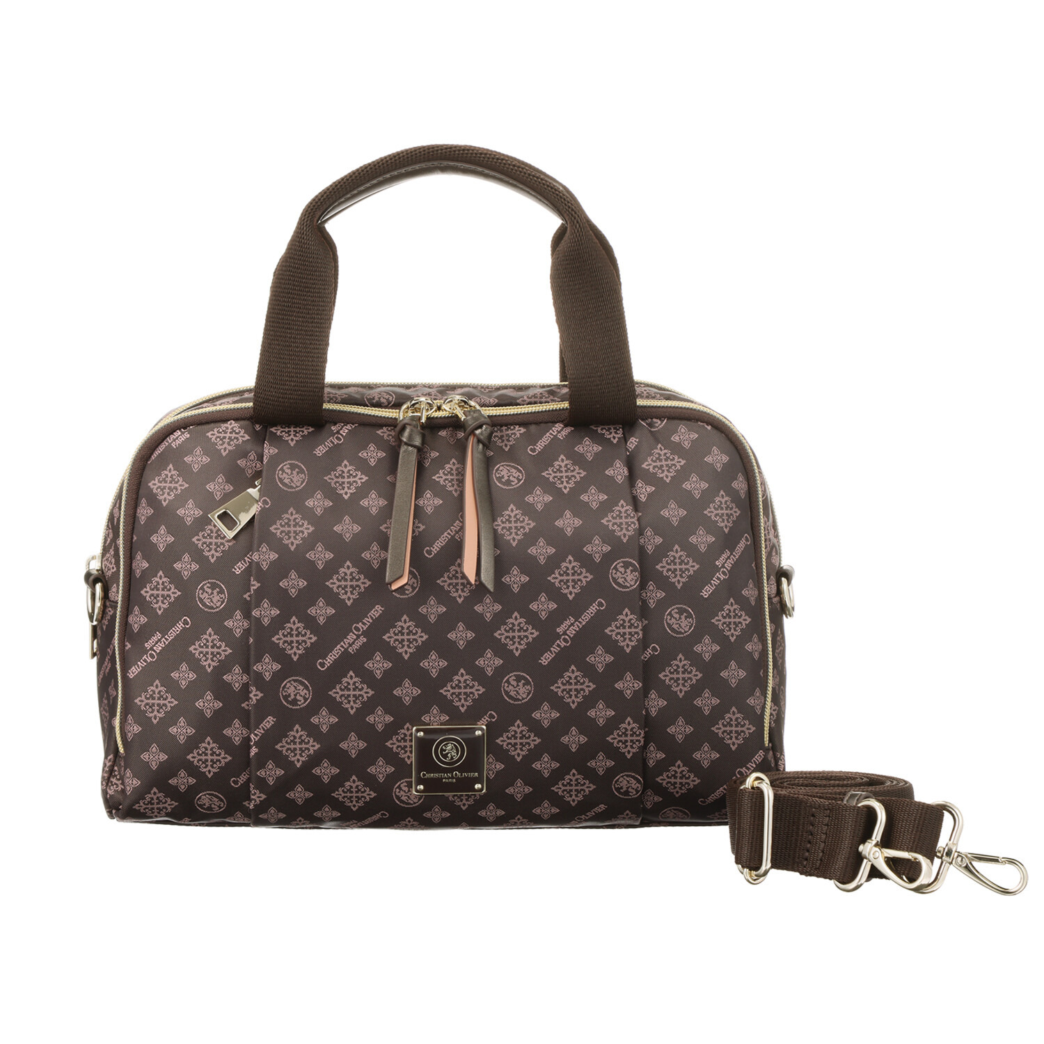 クリスチャン　オリビエ はっ水ジャガード ２ウェイボストンバッグ ＜縦段式カード入れ仕様＞ 