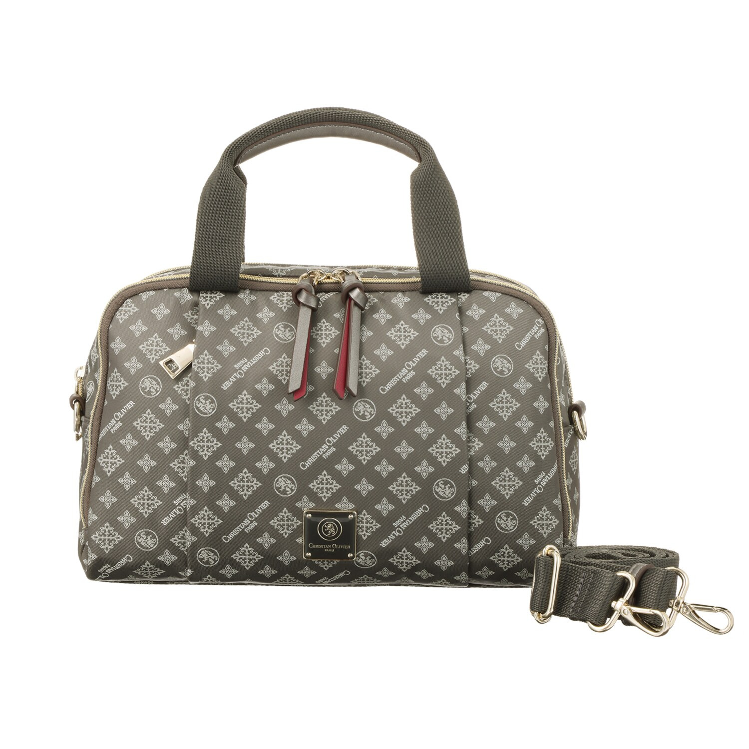 クリスチャン　オリビエ はっ水ジャガード ２ウェイボストンバッグ ＜縦段式カード入れ仕様＞ 