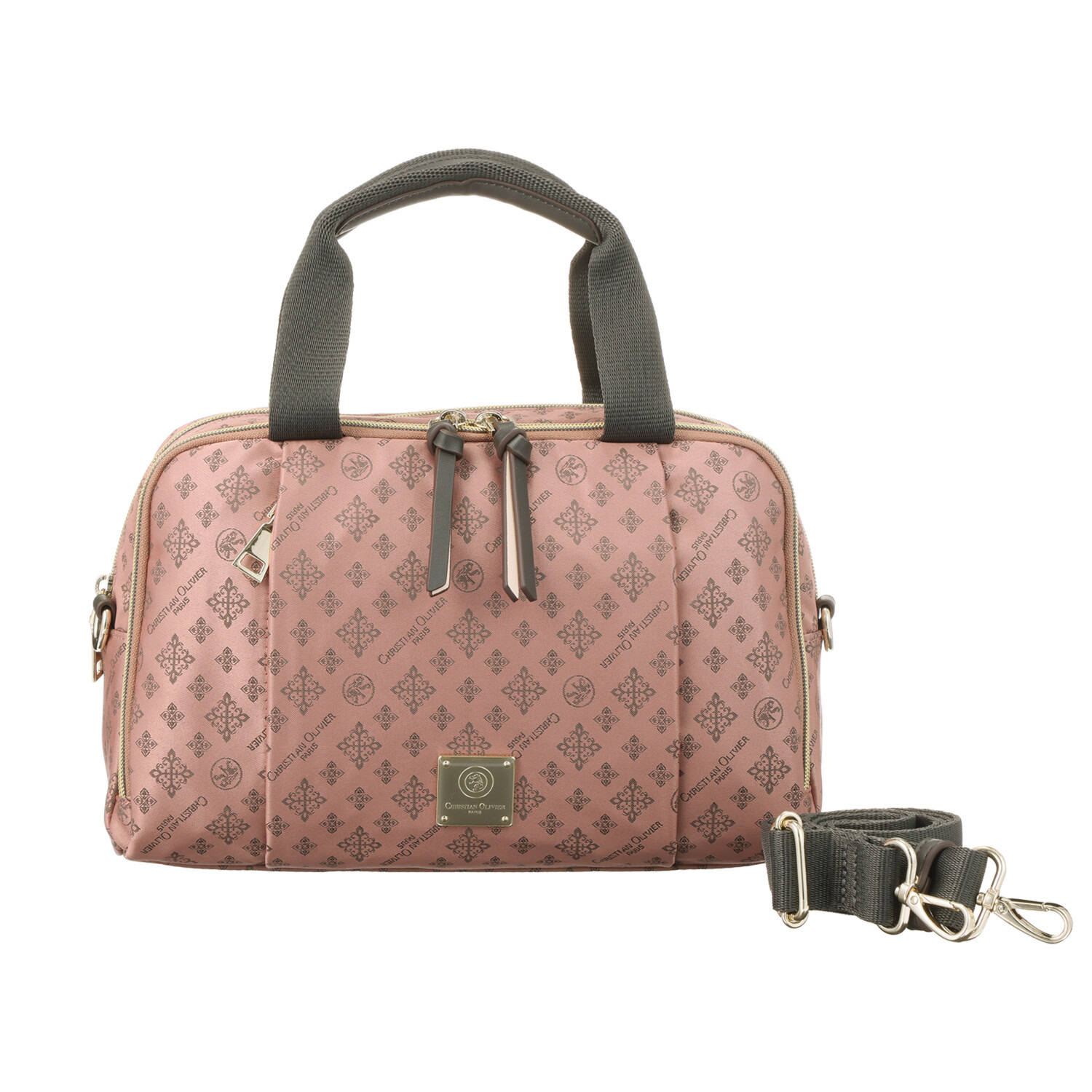 クリスチャン　オリビエ はっ水ジャガード ２ウェイボストンバッグ ＜縦段式カード入れ仕様＞ 