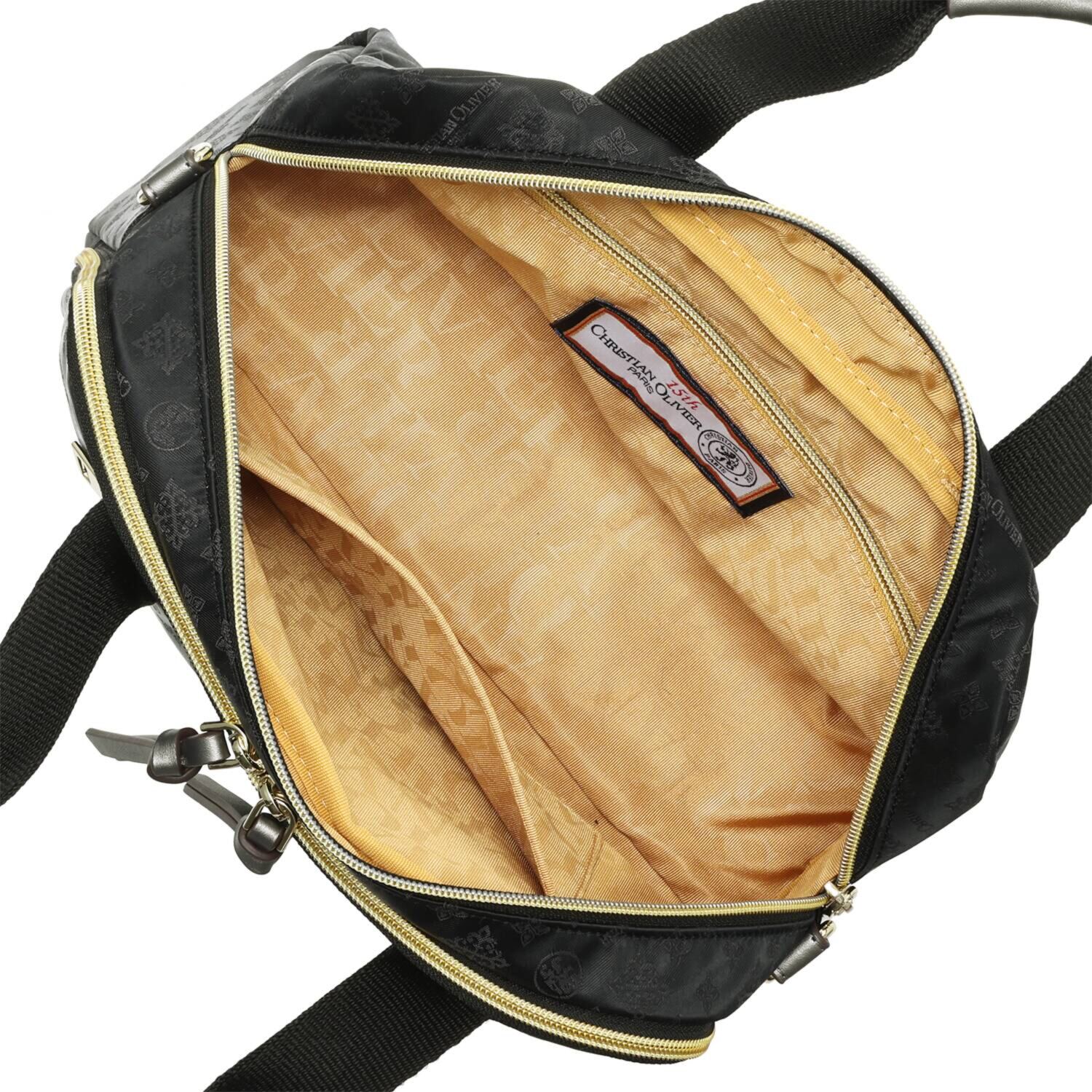 クリスチャン　オリビエ はっ水ジャガード ２ウェイボストンバッグ ＜縦段式カード入れ仕様＞ 