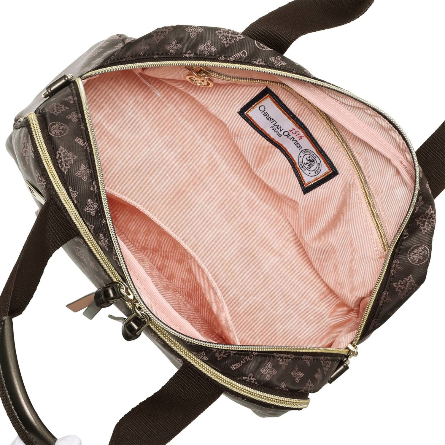 クリスチャン　オリビエ はっ水ジャガード ２ウェイボストンバッグ ＜縦段式カード入れ仕様＞ 