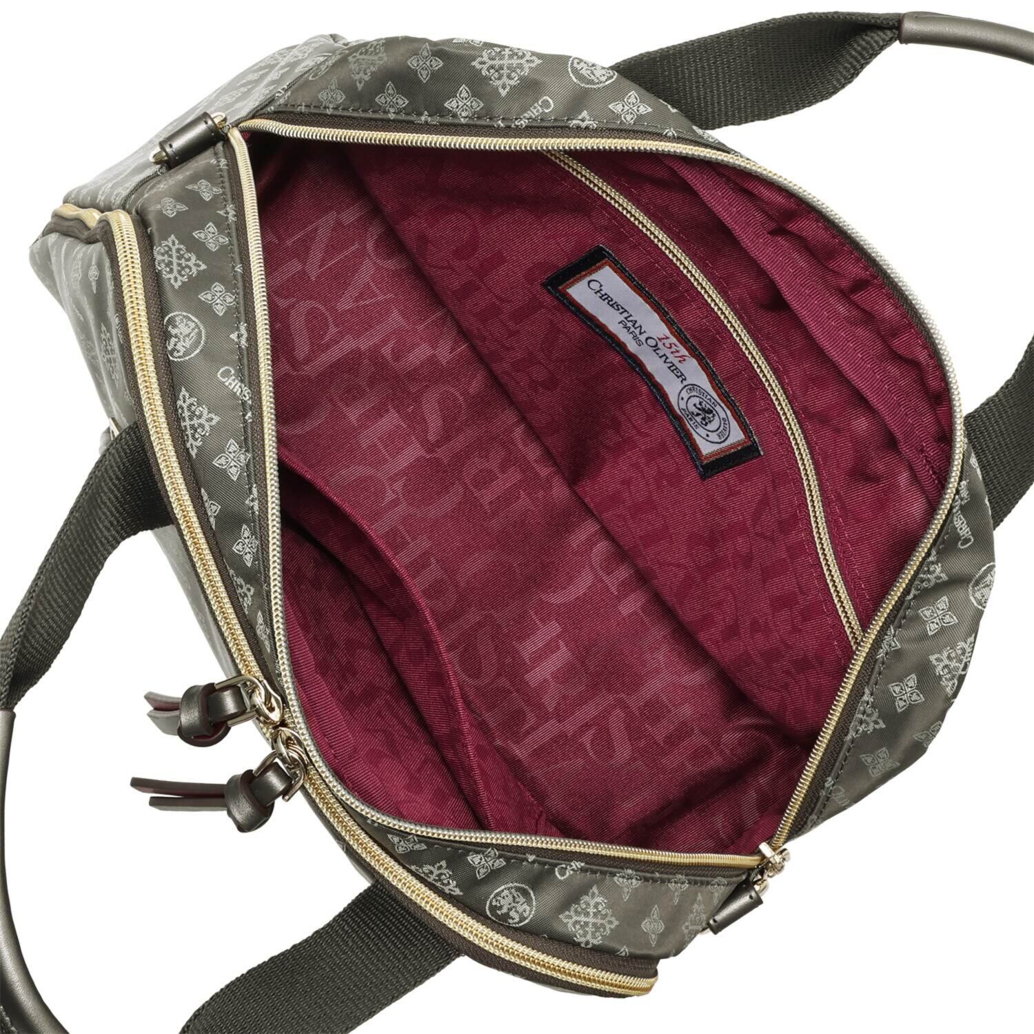 クリスチャン　オリビエ はっ水ジャガード ２ウェイボストンバッグ ＜縦段式カード入れ仕様＞ 