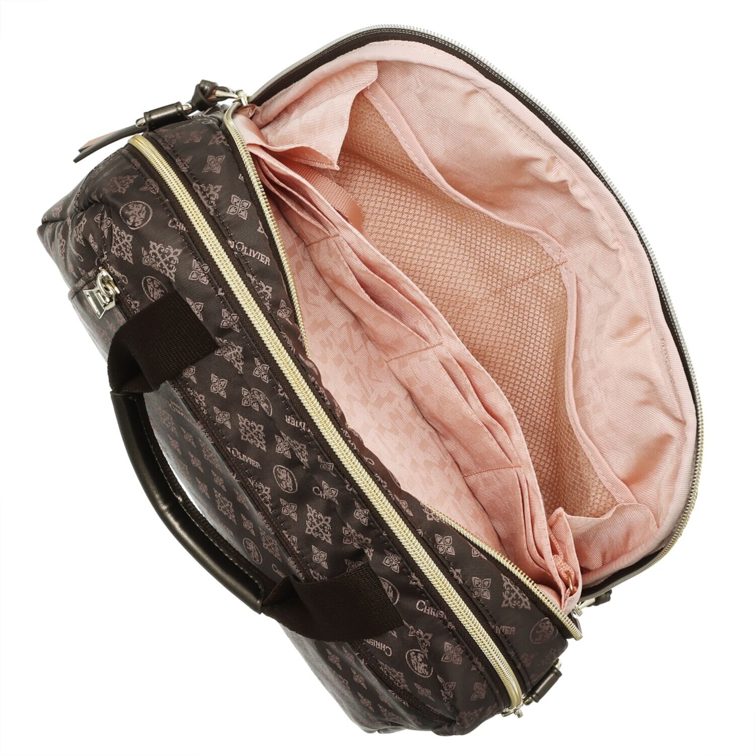 クリスチャン　オリビエ はっ水ジャガード ２ウェイボストンバッグ ＜縦段式カード入れ仕様＞ 