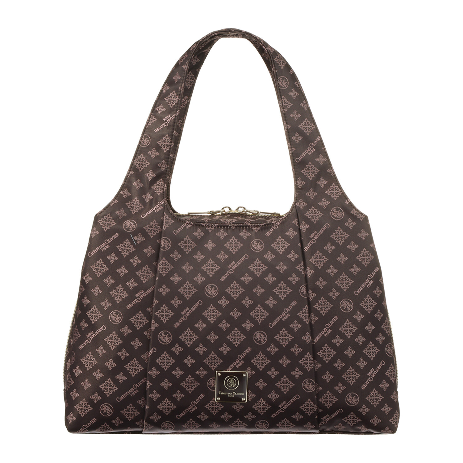 クリスチャン　オリビエ はっ水ジャガード 三層構造 くり手トートバッグ