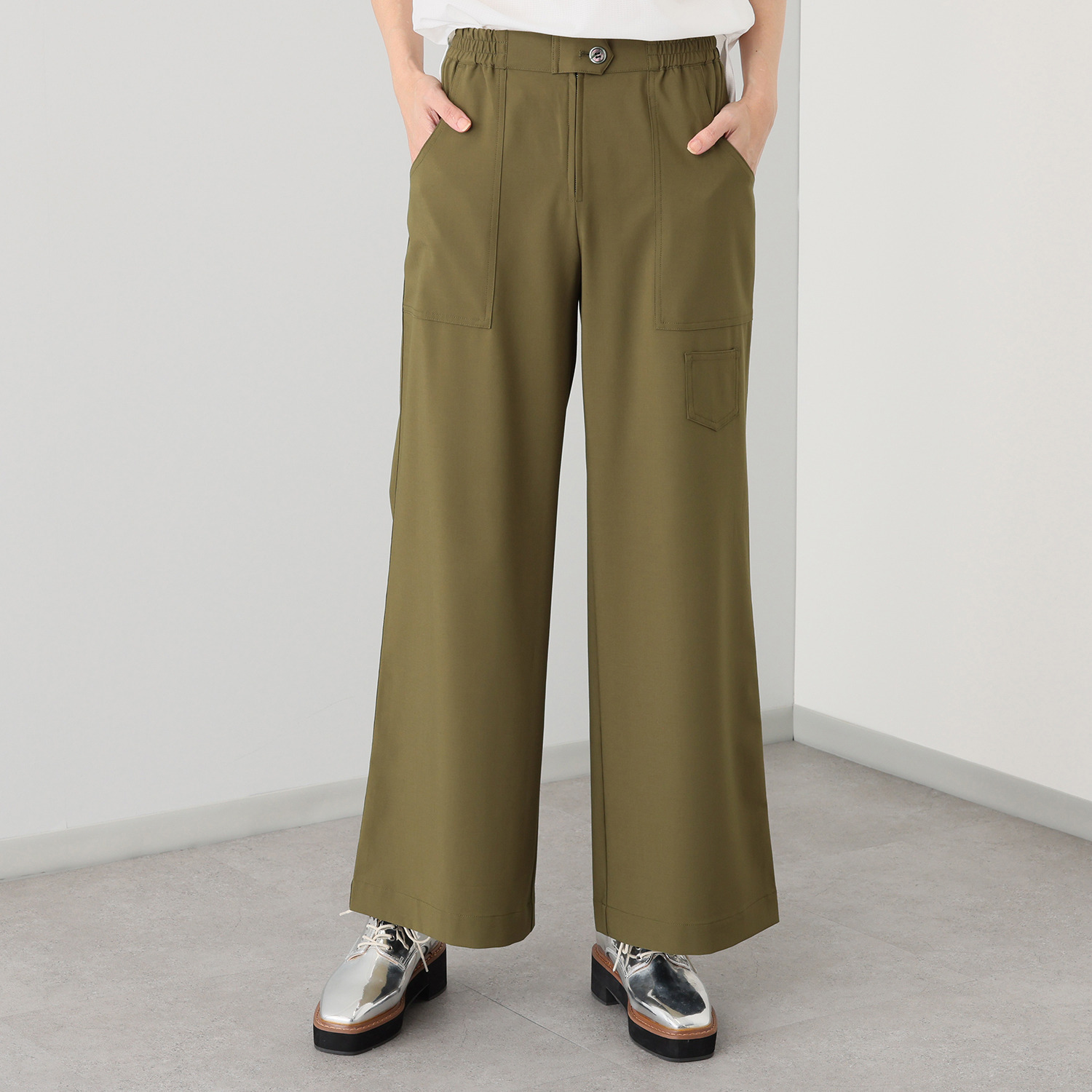 キョウコ　ヒガ ＵＶカット・接触冷感 触れるとひんやり ストレッチバギーパンツ