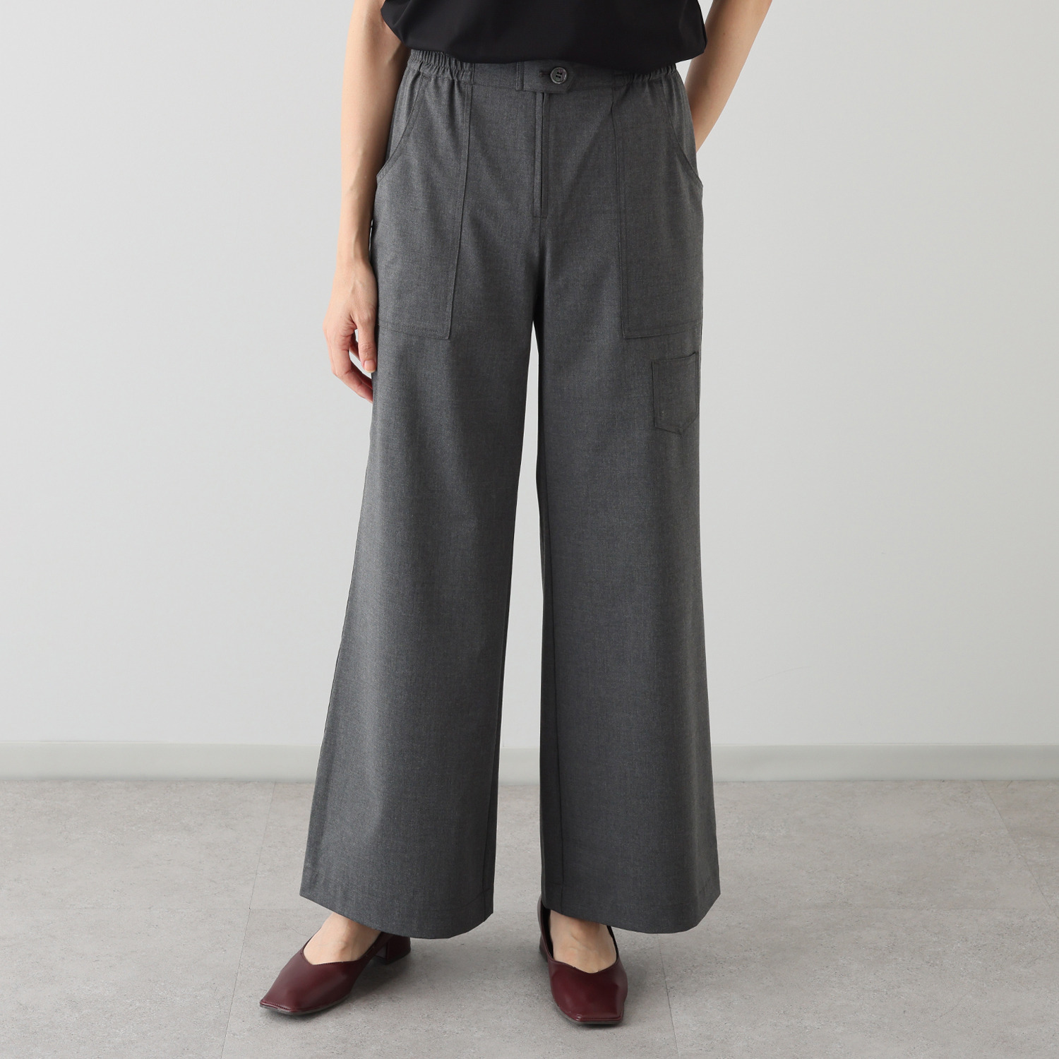 キョウコ　ヒガ ＵＶカット・接触冷感 触れるとひんやり ストレッチバギーパンツ