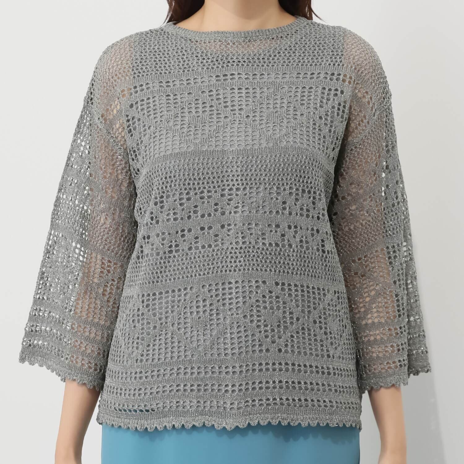 タマミ　ワタナベ メッシュニット プルオーバー＆ インナータンクトップ “レディースターダスト”