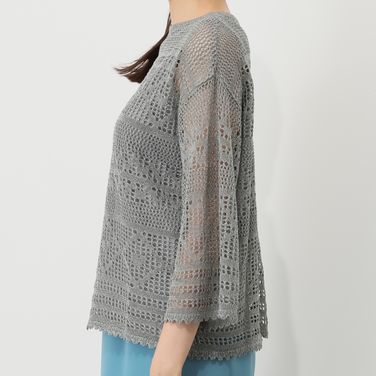 タマミ　ワタナベ メッシュニット プルオーバー＆ インナータンクトップ “レディースターダスト”