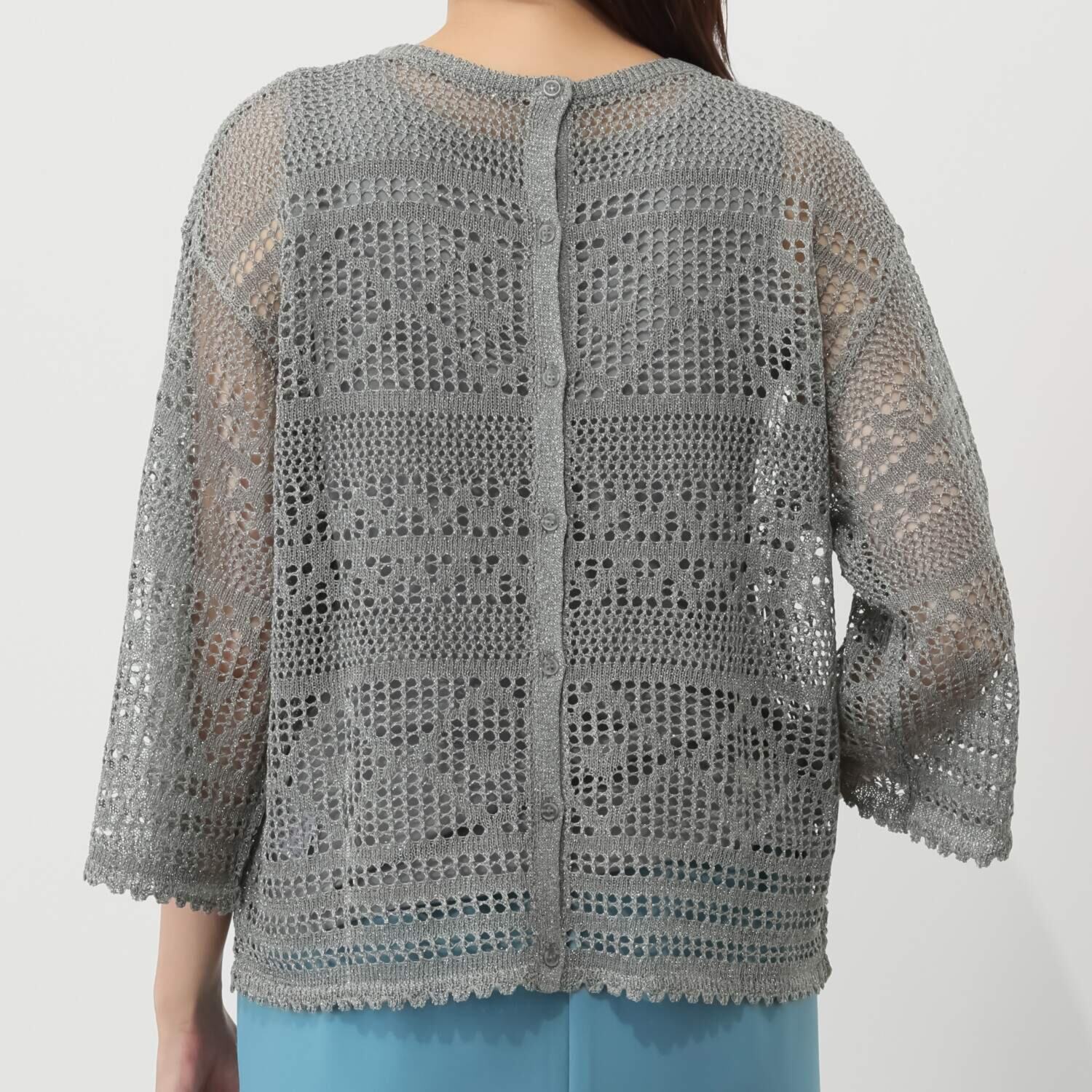 タマミ　ワタナベ メッシュニット プルオーバー＆ インナータンクトップ “レディースターダスト”