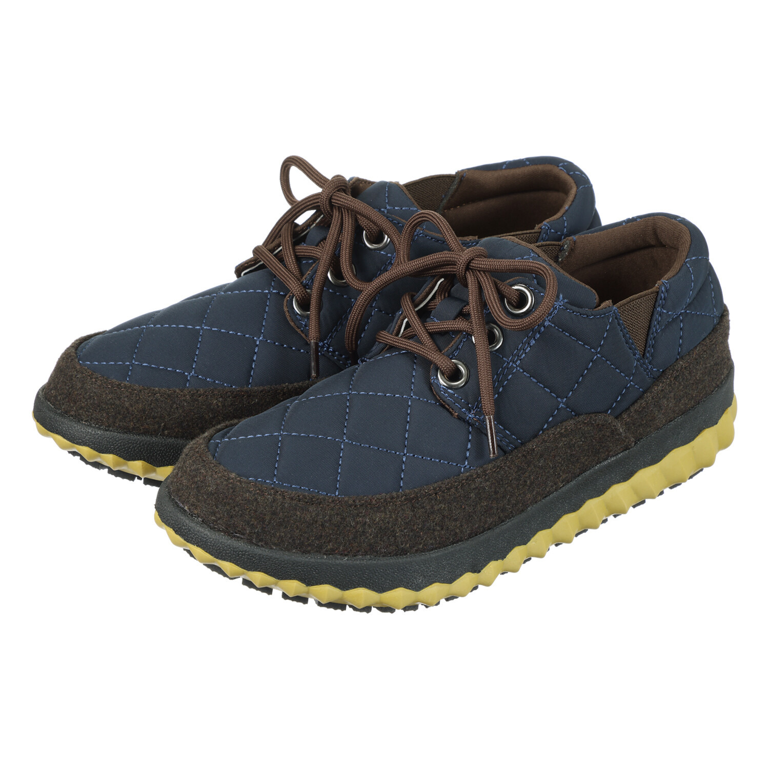 トーキョーキャンプゴー 防水　防滑 サイドゴア キルティング レースアップシューズ